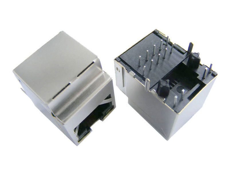 Female Vertical RJ45 Jack -20-70 Degree Working Temperature With Transformer