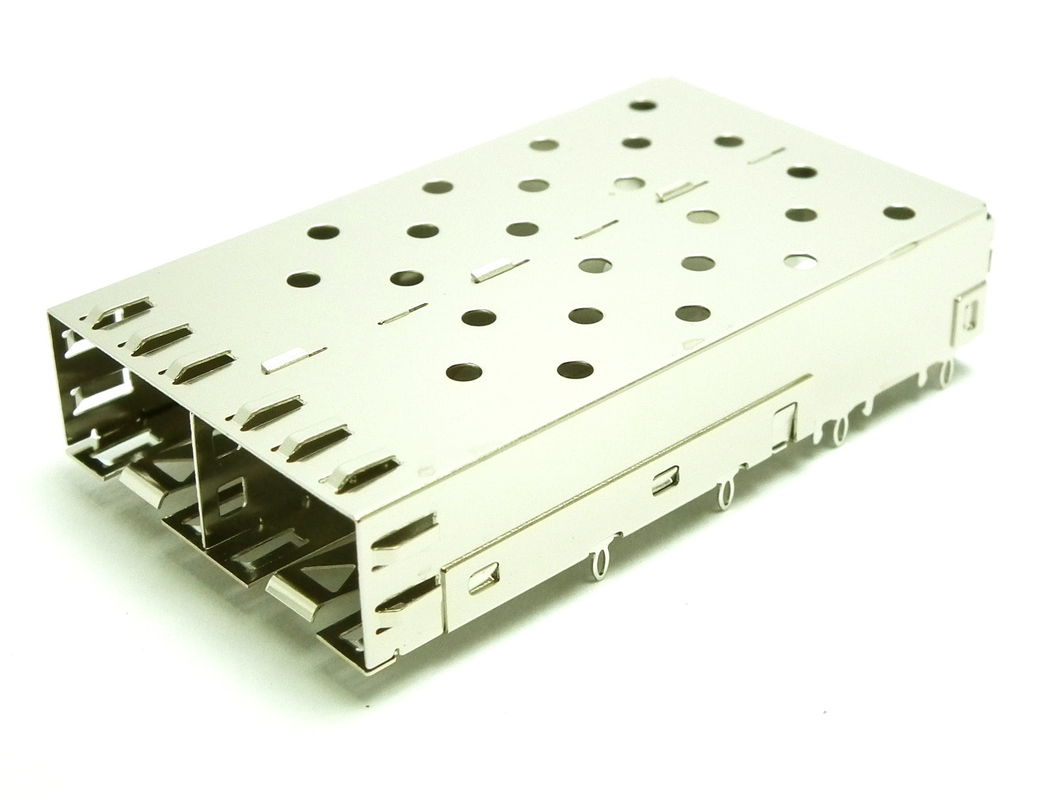 IEEE 802.3 Standard SFP Cage Connector 1x2 Combo Press Fit 1 - 1.5A Current Rating